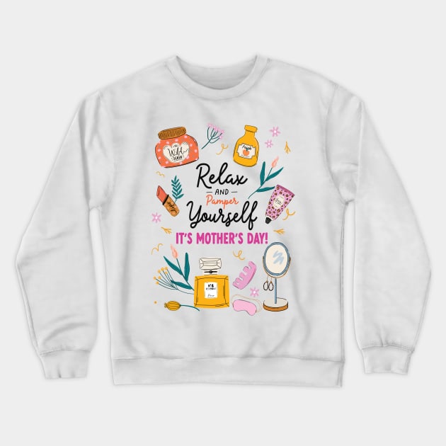 It's Mother's Day Funny Quote Crewneck Sweatshirt by hwprintsco
